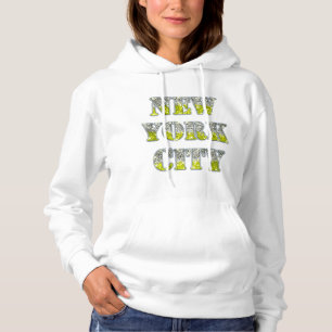 New York City Silver Gold Glitters Hoodie