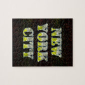 New York City Silver Gold Glitters Legpuzzel (Horizontaal)