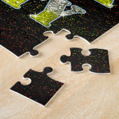 New York City Silver Gold Glitters Legpuzzel (Zijkant)
