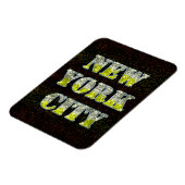 New York City Silver Gold Glitters Magneet (Linkerzijde)