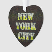 New York City Silver Gold Glitters Ornament (voorkant)