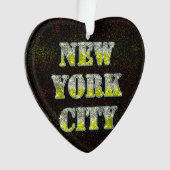 New York City Silver Gold Glitters Ornament (voorkant)