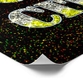 New York City Silver Gold Glitters Poster (Hoek)