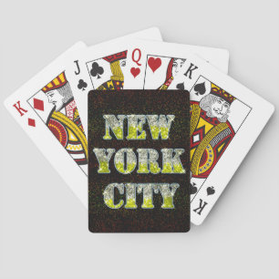 New York City Silver Gold Glitters Speelkaarten