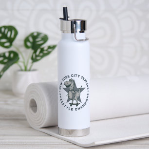 New York City Skaters Retro Vintage Grafische T-sh Waterfles