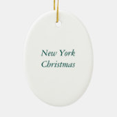 New York City Skating Rink kerstfeestdag NYC Keramisch Ornament (Achterkant)