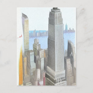 New York City Sketch Art Card Briefkaart