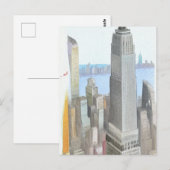 New York City Sketch Art Card Briefkaart (Voorkant / Achterkant)
