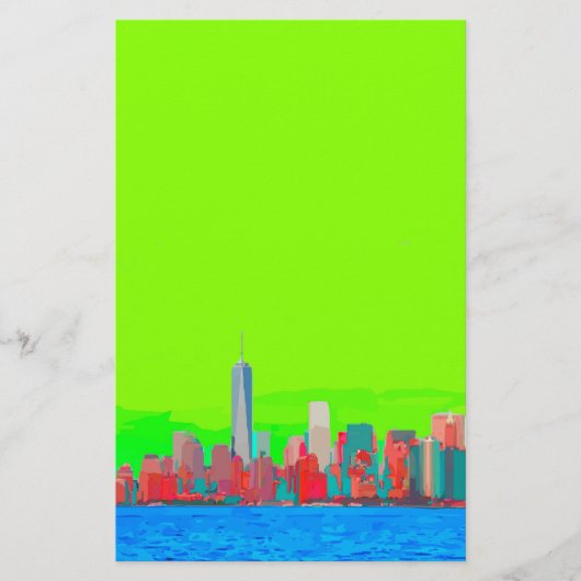 New York City Sky Line Briefpapier (Voorkant)