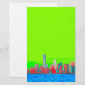 New York City Sky Line Briefpapier (Voorkant / Achterkant)