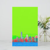New York City Sky Line Briefpapier (Staand voorkant)