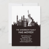 New York City Sky Line Moving Announement Kaart (Voorkant)