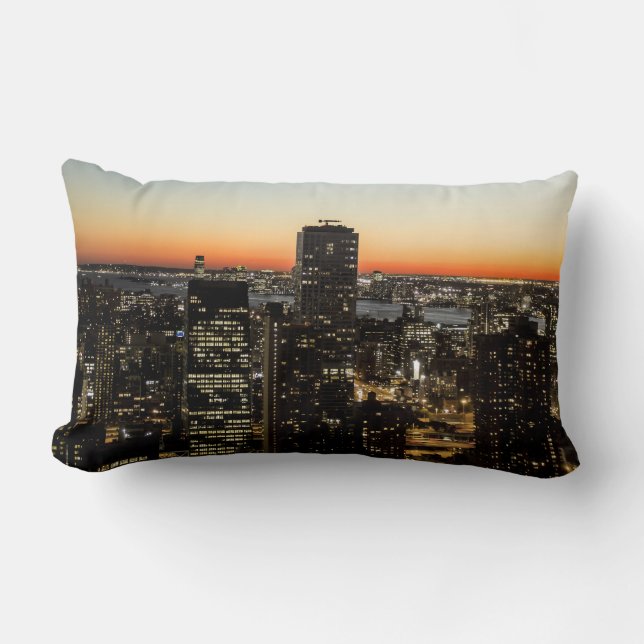 New York City Skyline 2 Sided Kussen (Voorkant)
