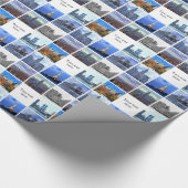 New York City Skyline 8 Afbeelding Photo Collage Cadeaupapier (Hoek)