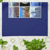 New York City Skyline 8 Afbeelding Photo Collage Theedoek (Gevouwen)