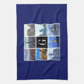 New York City Skyline 8 Afbeelding Photo Collage Theedoek (Verticaal)