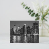 New York City Skyline bij nacht Briefkaart (Staand voorkant)