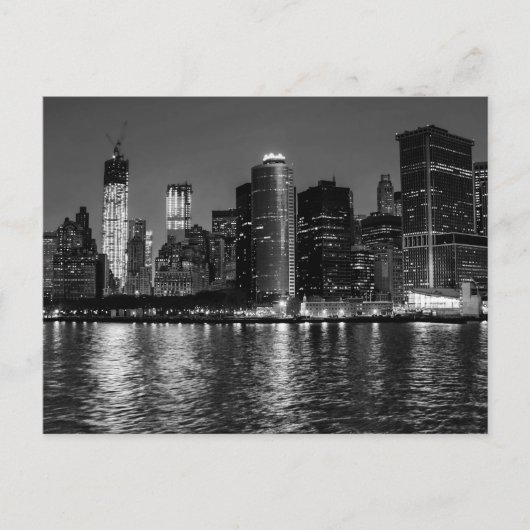 New York City Skyline bij nacht Briefkaart (Voorkant)