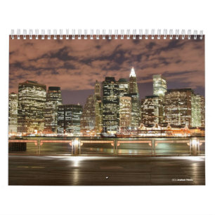 New York City Skyline bij nacht Kalender