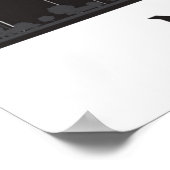 New York City | Skyline Black en White Poster (Hoek)