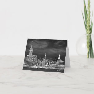 New York City Skyline Blank Card Feestdagen Kaart