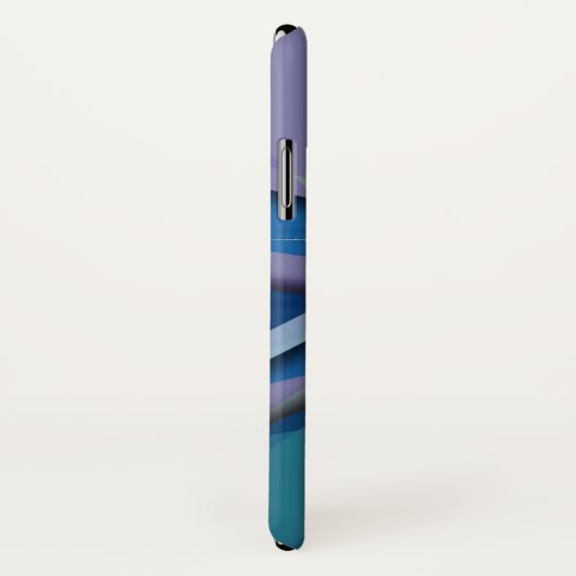 New York City Skyline | Blauw 3D Case-Mate iPhone Case (Achterkant / rechts)