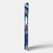 New York City Skyline | Blauw 3D Case-Mate iPhone Case (Achterkant / Rechts)