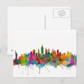 New York City Skyline Briefkaart (Voorkant / Achterkant)