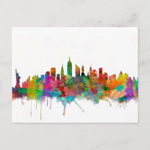 New York City Skyline Briefkaart