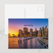 New York City skyline Briefkaart (Voorkant / Achterkant)