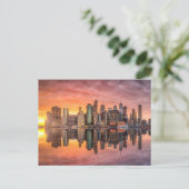 New York City Skyline Briefkaart (Staand voorkant)