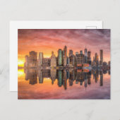 New York City Skyline Briefkaart (Voorkant / Achterkant)