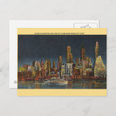  New York City Skyline Briefkaart (Voorkant / Achterkant)