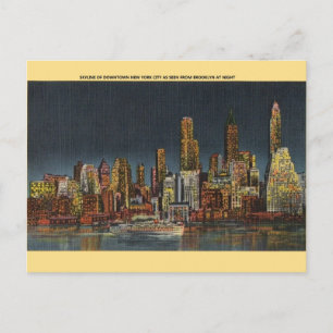  New York City Skyline Briefkaart