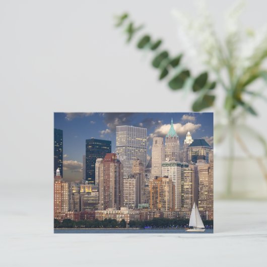 New York City Skyline Briefkaart (Staand voorkant)