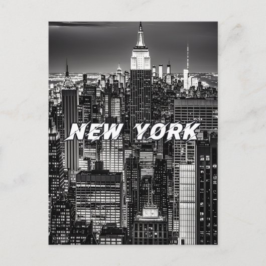 New York City Skyline Briefkaart (Voorkant)