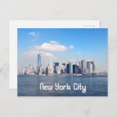 New York City Skyline Briefkaart (Voorkant / Achterkant)