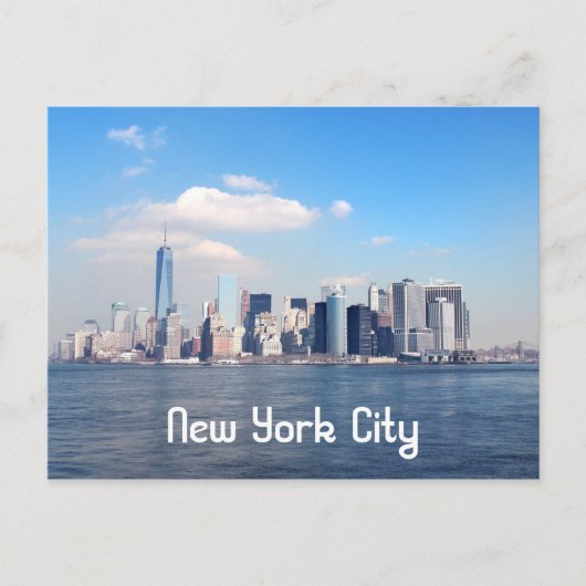 New York City Skyline Briefkaart (Voorkant)