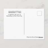 New York City Skyline Briefkaart (Achterkant)
