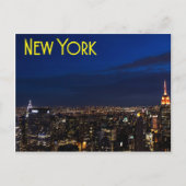 New York City Skyline Briefkaart (Voorkant)