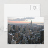 New York City Skyline Briefkaart (Voorkant / Achterkant)