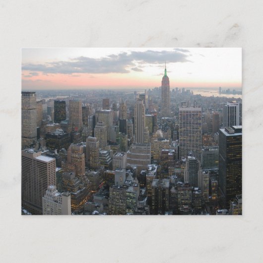 New York City Skyline Briefkaart (Voorkant)
