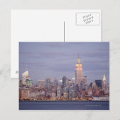 New York City Skyline Briefkaart (Voorkant / Achterkant)