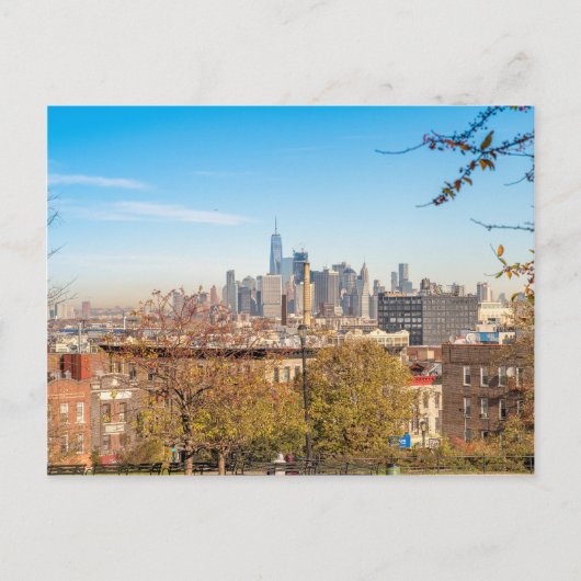 New York City Skyline Briefkaart (Voorkant)
