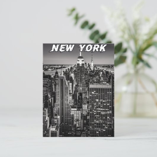 New York City Skyline Briefkaart (Staand voorkant)