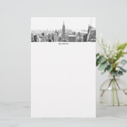 New York City Skyline Briefpapier (Staand voorkant)
