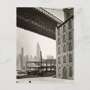 New York City Skyline Brooklyn Bridge Briefkaart