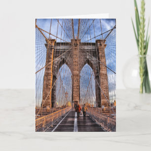 New York City Skyline Brooklyn Bridge Kaart