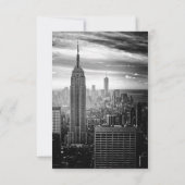 New York City Skyline Brooklyn Wedding Invitation Kaart (Achterkant)
