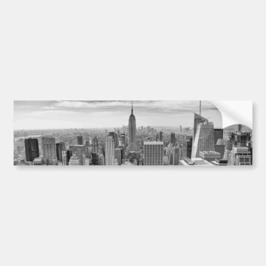 New York City Skyline Bumpersticker (Voorkant)